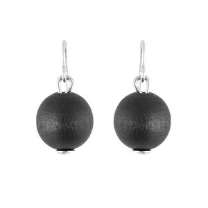 Aarikka Black Sphere Earrings